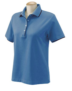 D120W Devon & Jones Ladies&rsquo; Tipped Pique Polo